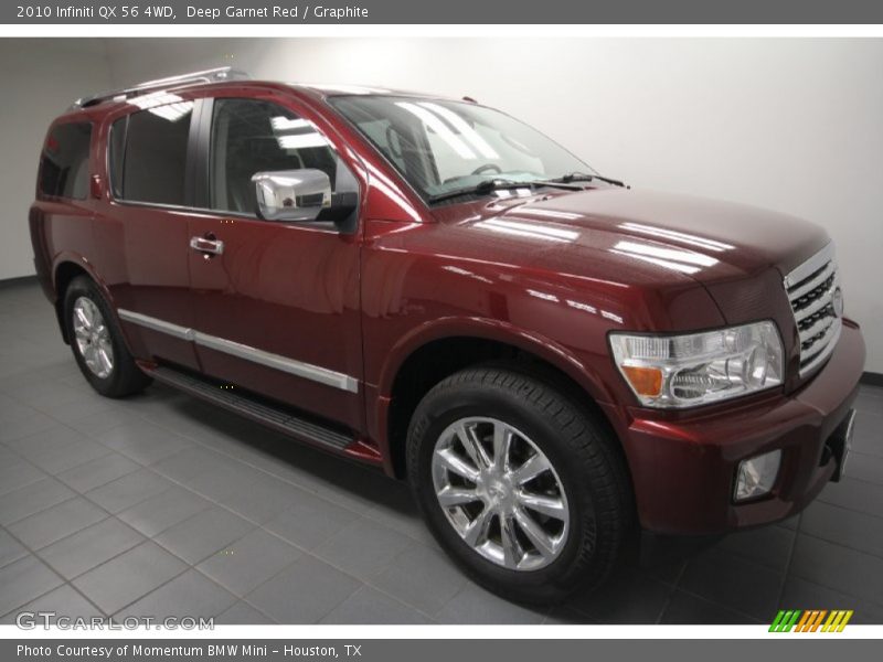 Deep Garnet Red / Graphite 2010 Infiniti QX 56 4WD