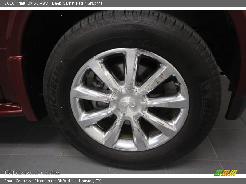 Deep Garnet Red / Graphite 2010 Infiniti QX 56 4WD