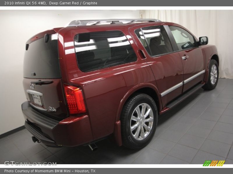 Deep Garnet Red / Graphite 2010 Infiniti QX 56 4WD