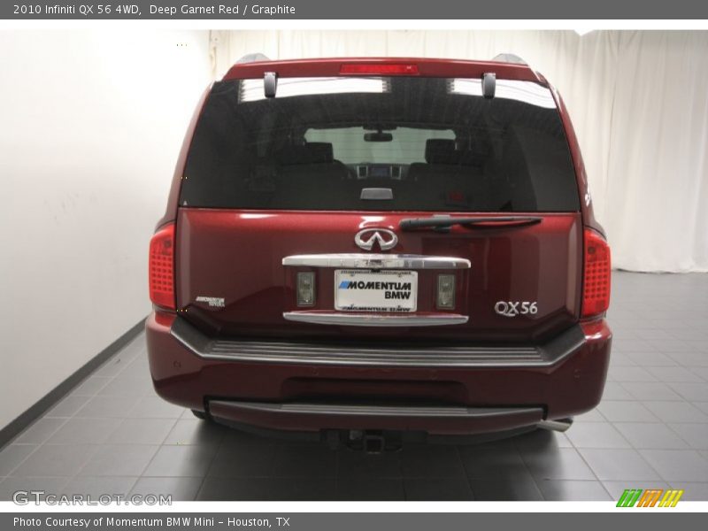 Deep Garnet Red / Graphite 2010 Infiniti QX 56 4WD
