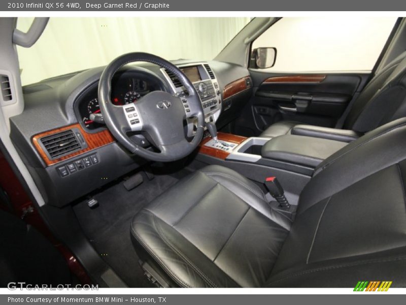 Deep Garnet Red / Graphite 2010 Infiniti QX 56 4WD