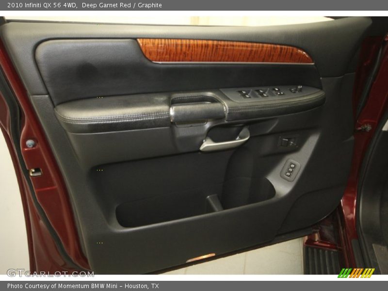 Deep Garnet Red / Graphite 2010 Infiniti QX 56 4WD