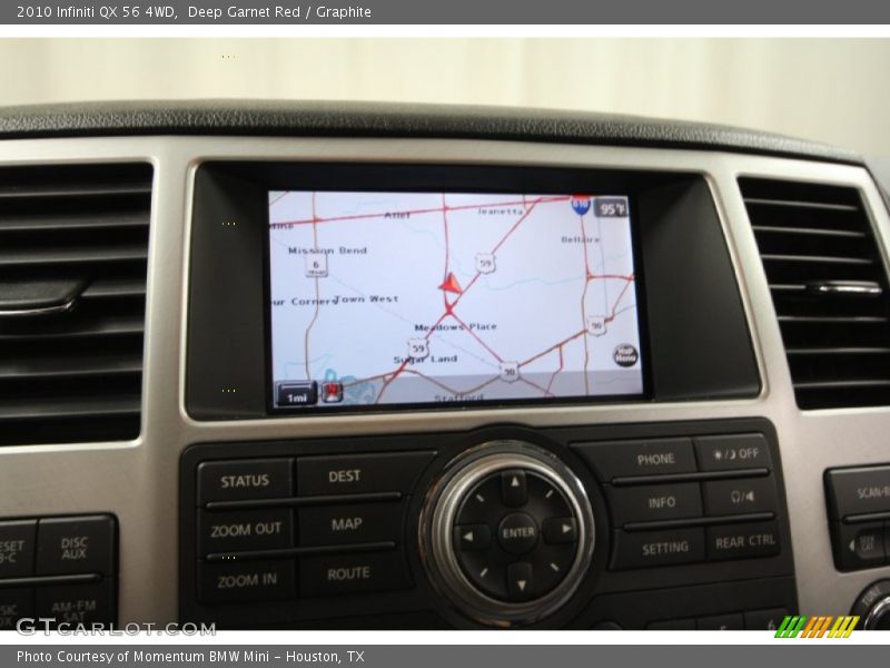 Deep Garnet Red / Graphite 2010 Infiniti QX 56 4WD