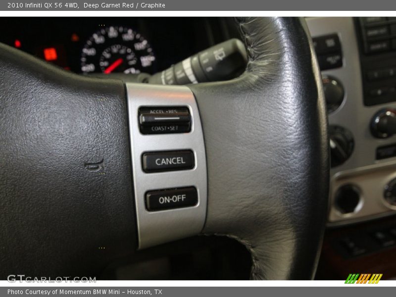 Deep Garnet Red / Graphite 2010 Infiniti QX 56 4WD