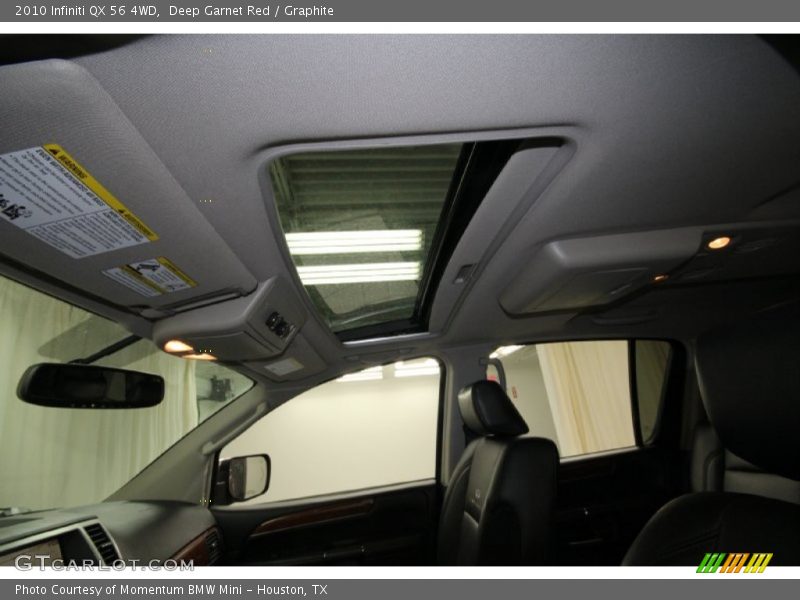 Deep Garnet Red / Graphite 2010 Infiniti QX 56 4WD