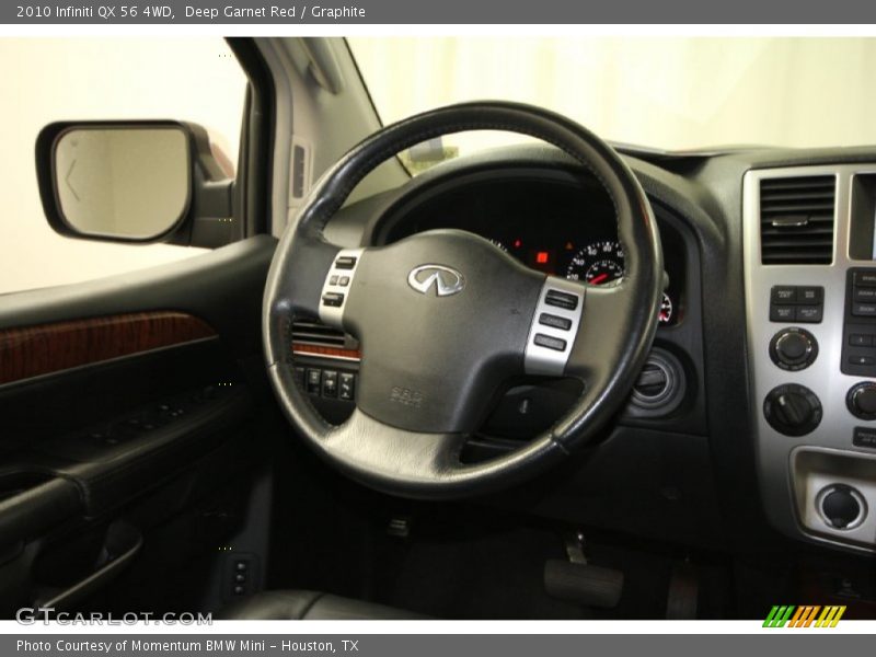 Deep Garnet Red / Graphite 2010 Infiniti QX 56 4WD