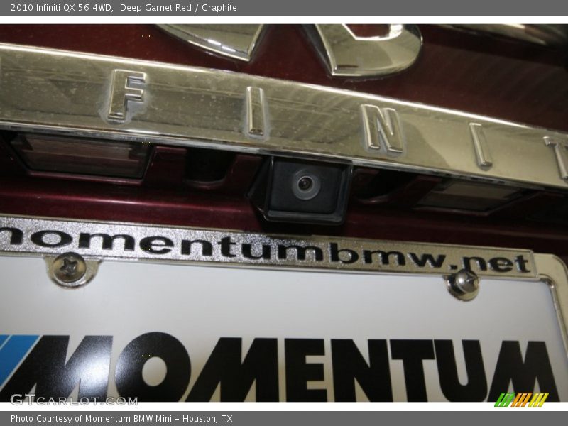 Deep Garnet Red / Graphite 2010 Infiniti QX 56 4WD
