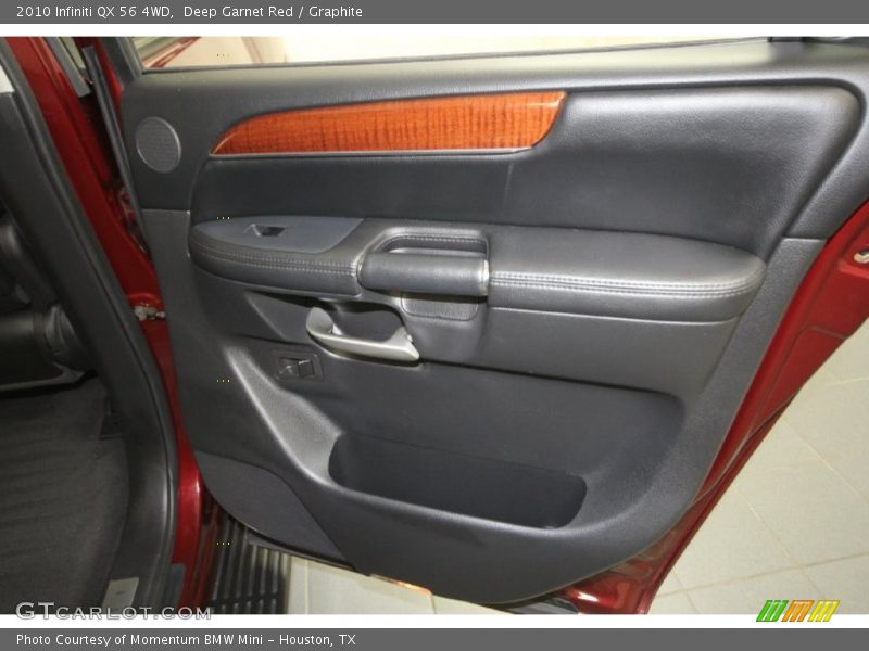 Deep Garnet Red / Graphite 2010 Infiniti QX 56 4WD