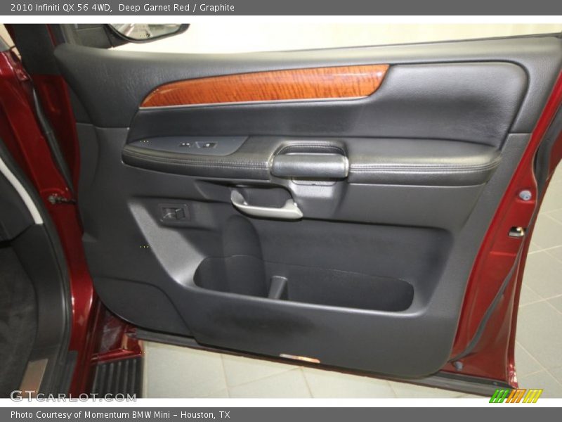 Deep Garnet Red / Graphite 2010 Infiniti QX 56 4WD