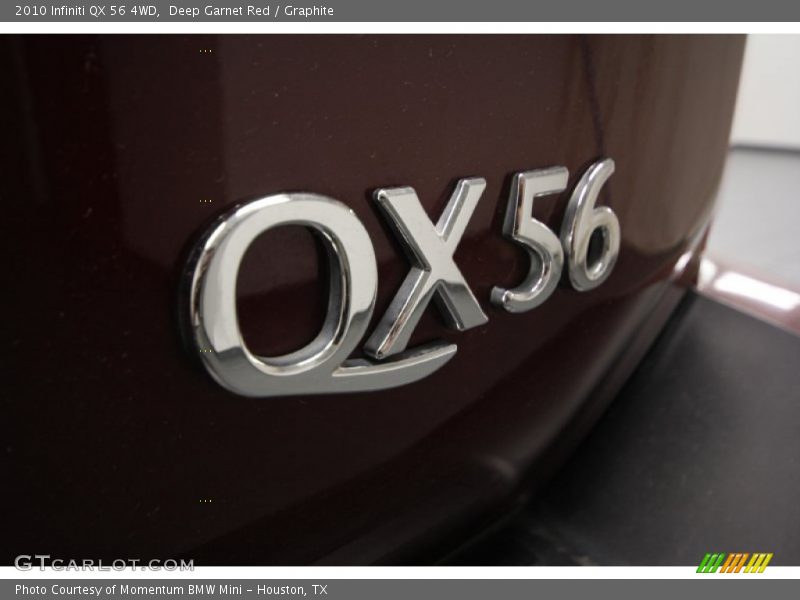 Deep Garnet Red / Graphite 2010 Infiniti QX 56 4WD