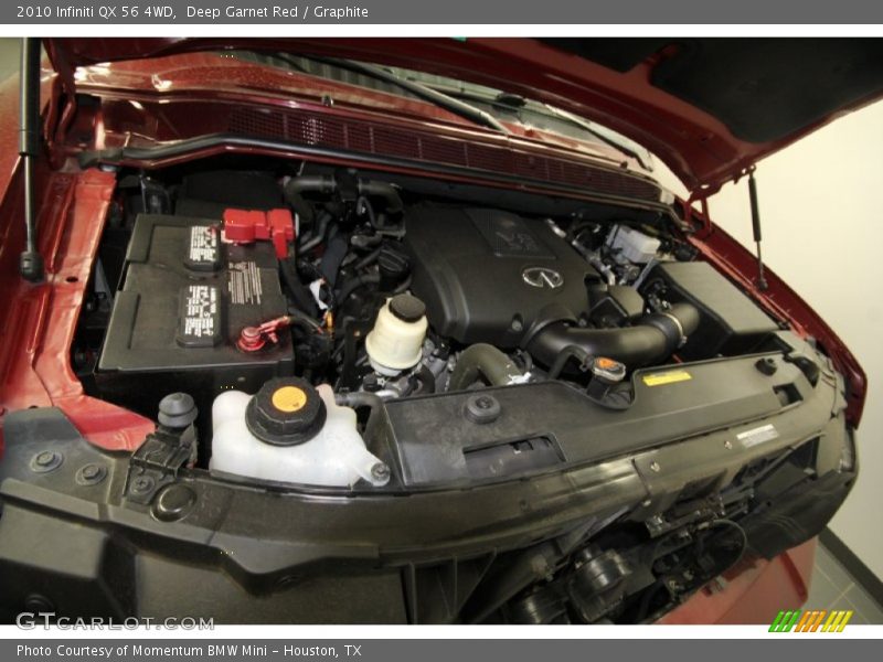 Deep Garnet Red / Graphite 2010 Infiniti QX 56 4WD