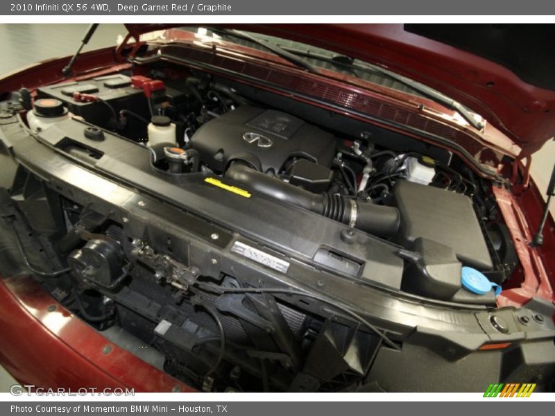 Deep Garnet Red / Graphite 2010 Infiniti QX 56 4WD