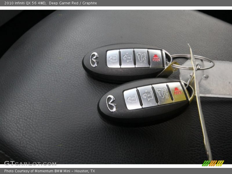 Deep Garnet Red / Graphite 2010 Infiniti QX 56 4WD