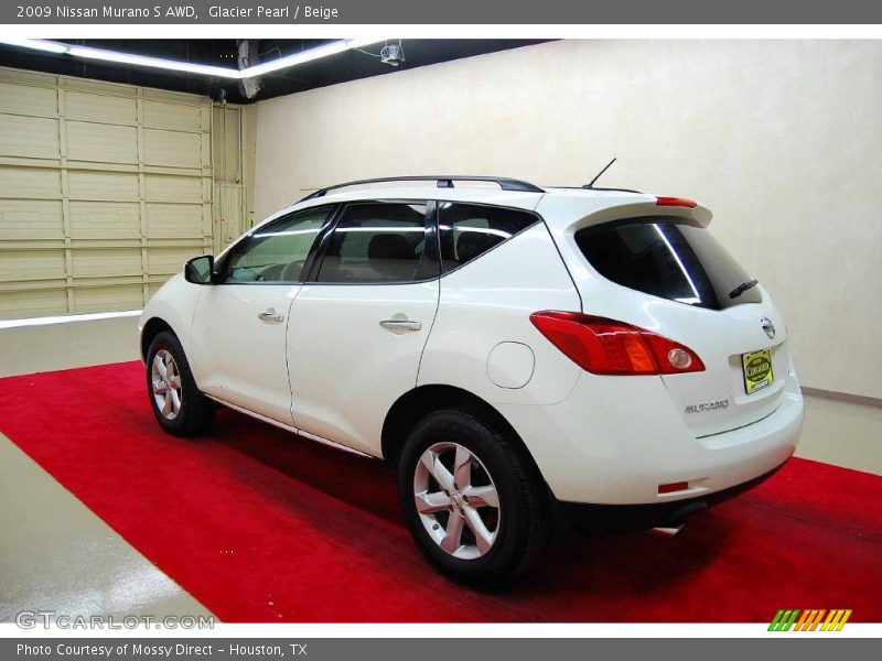 Glacier Pearl / Beige 2009 Nissan Murano S AWD