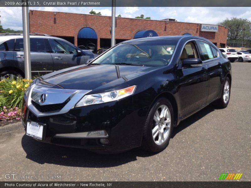 Crystal Black Pearl / Parchment 2009 Acura TL 3.5