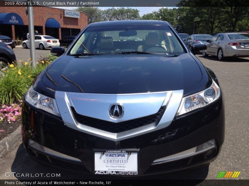 Crystal Black Pearl / Parchment 2009 Acura TL 3.5