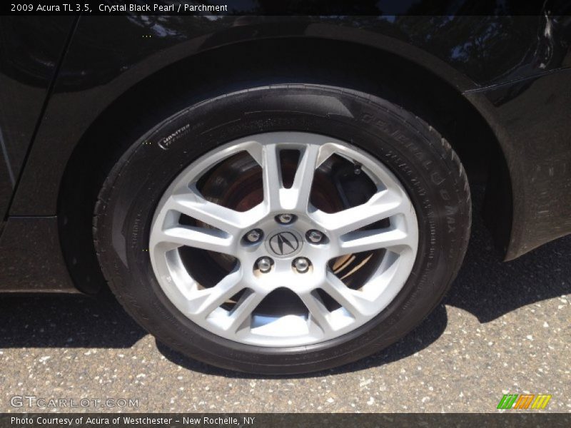 Crystal Black Pearl / Parchment 2009 Acura TL 3.5