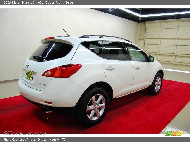 Glacier Pearl / Beige 2009 Nissan Murano S AWD