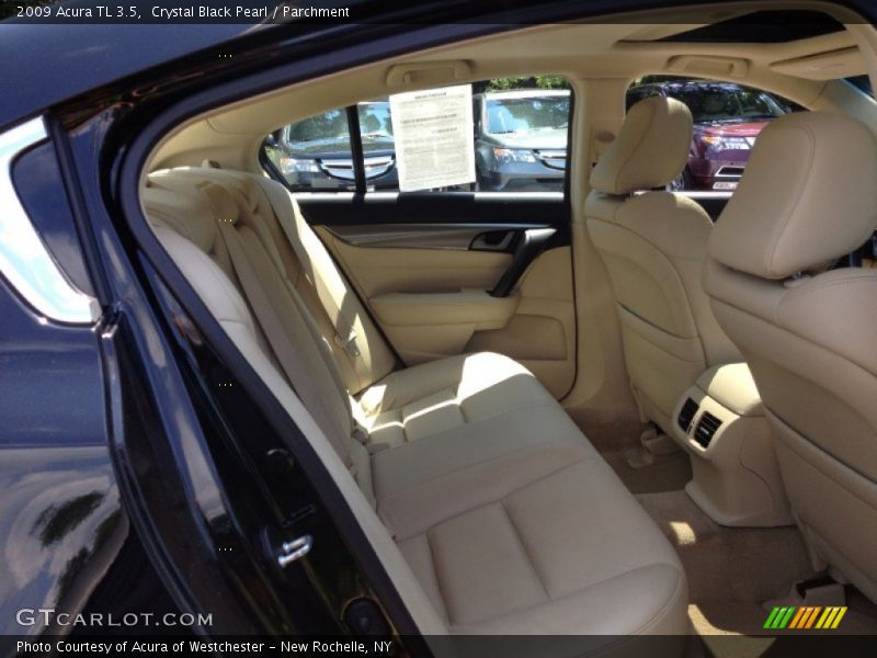Crystal Black Pearl / Parchment 2009 Acura TL 3.5