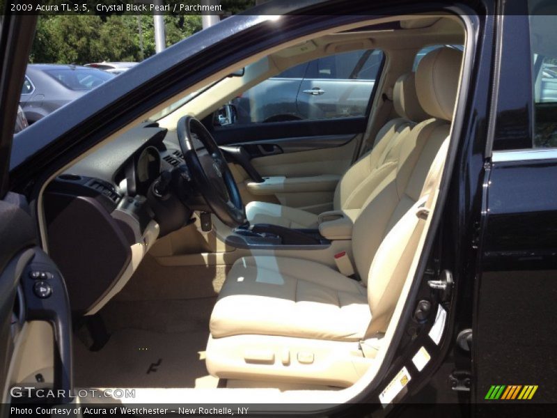 Crystal Black Pearl / Parchment 2009 Acura TL 3.5