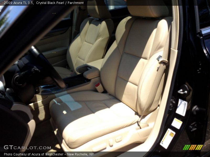 Crystal Black Pearl / Parchment 2009 Acura TL 3.5