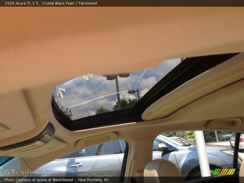 Crystal Black Pearl / Parchment 2009 Acura TL 3.5