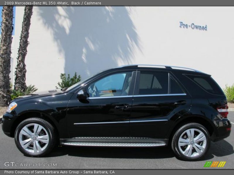 Black / Cashmere 2009 Mercedes-Benz ML 350 4Matic