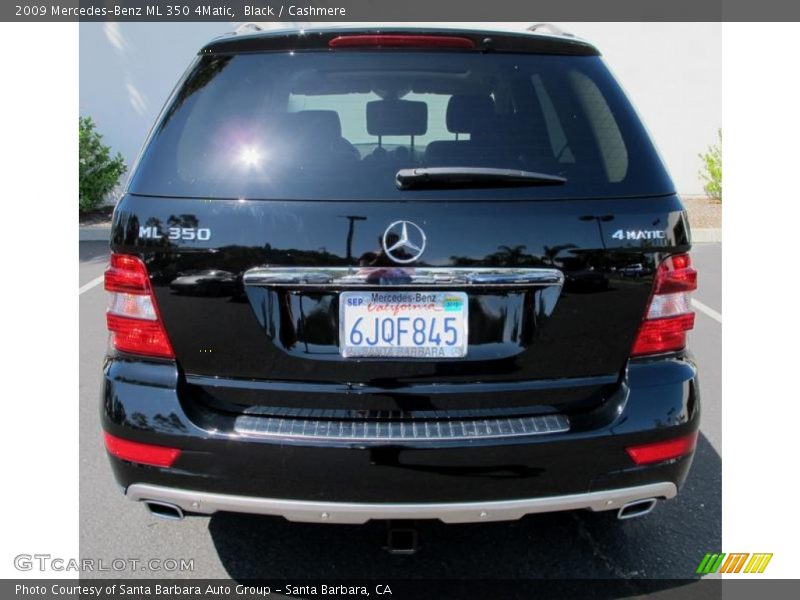 Black / Cashmere 2009 Mercedes-Benz ML 350 4Matic