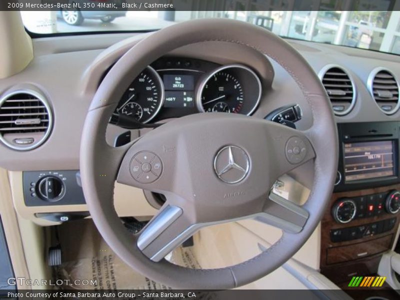 Black / Cashmere 2009 Mercedes-Benz ML 350 4Matic