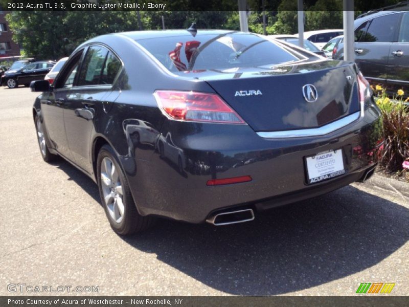 Graphite Luster Metallic / Ebony 2012 Acura TL 3.5
