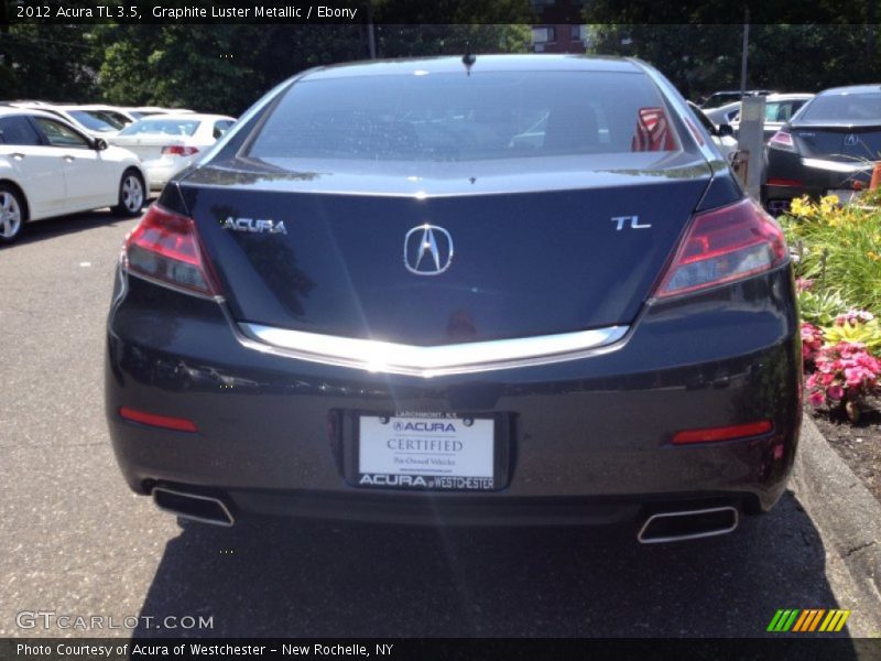 Graphite Luster Metallic / Ebony 2012 Acura TL 3.5