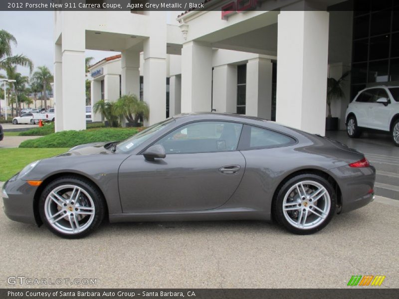 Agate Grey Metallic / Black 2012 Porsche New 911 Carrera Coupe