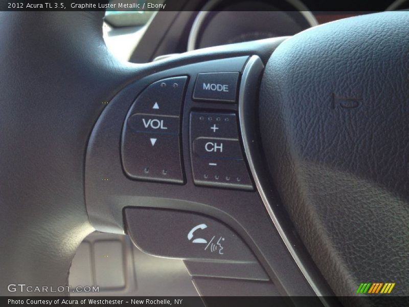 Graphite Luster Metallic / Ebony 2012 Acura TL 3.5