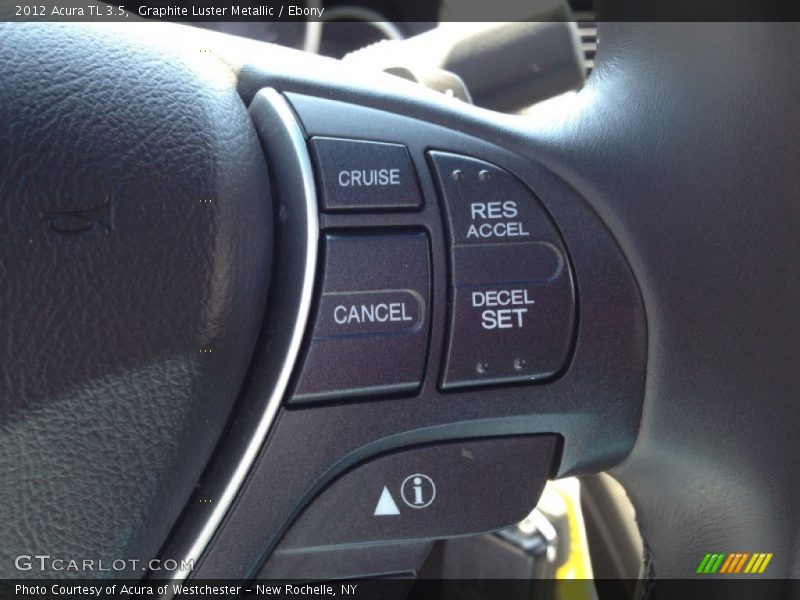Graphite Luster Metallic / Ebony 2012 Acura TL 3.5