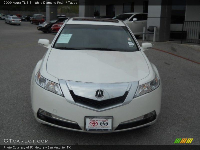 White Diamond Pearl / Taupe 2009 Acura TL 3.5