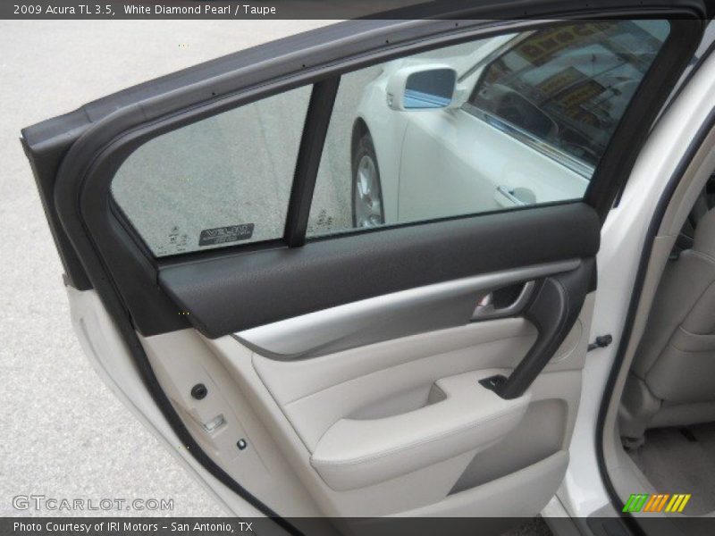 White Diamond Pearl / Taupe 2009 Acura TL 3.5
