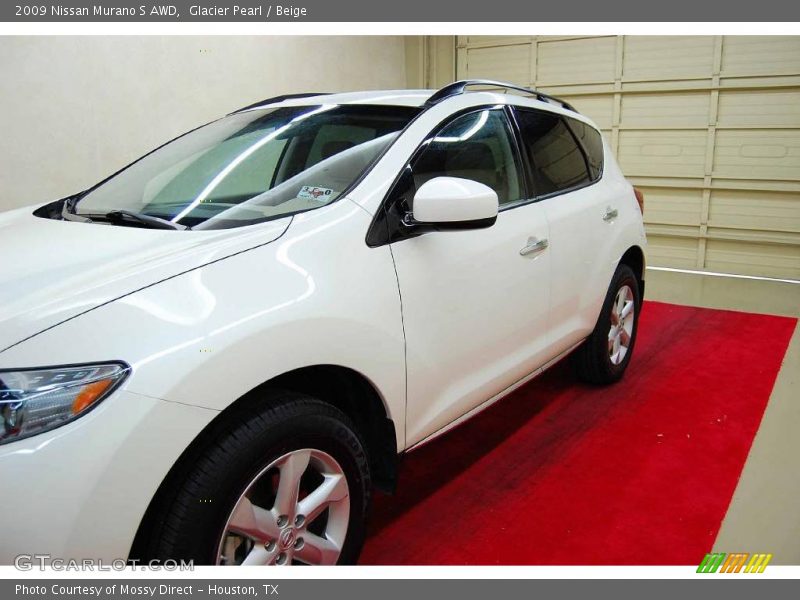 Glacier Pearl / Beige 2009 Nissan Murano S AWD