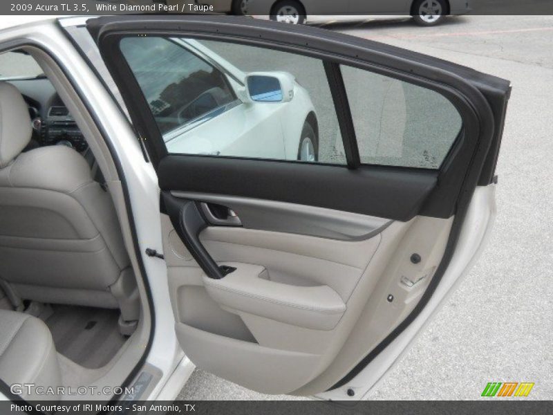 White Diamond Pearl / Taupe 2009 Acura TL 3.5