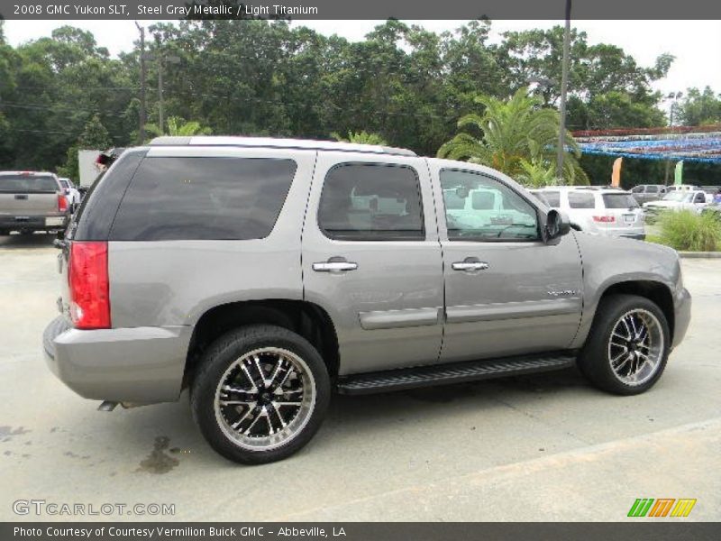 Steel Gray Metallic / Light Titanium 2008 GMC Yukon SLT