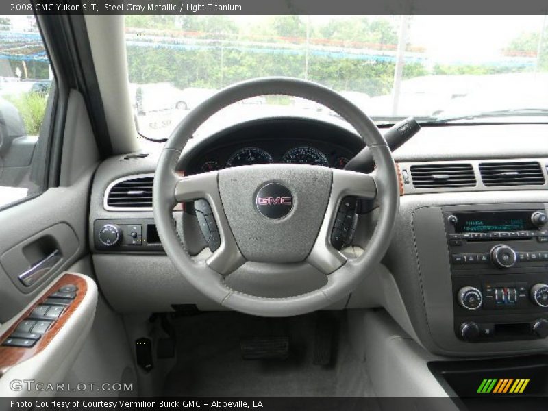 Steel Gray Metallic / Light Titanium 2008 GMC Yukon SLT