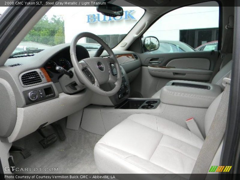 Steel Gray Metallic / Light Titanium 2008 GMC Yukon SLT