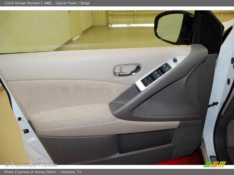 Glacier Pearl / Beige 2009 Nissan Murano S AWD