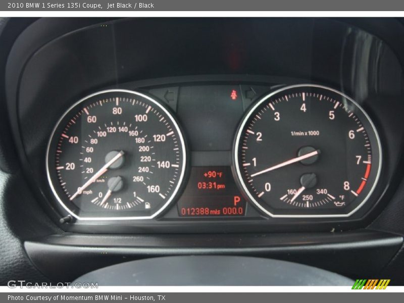 Jet Black / Black 2010 BMW 1 Series 135i Coupe