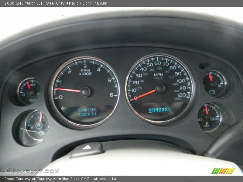 Steel Gray Metallic / Light Titanium 2008 GMC Yukon SLT
