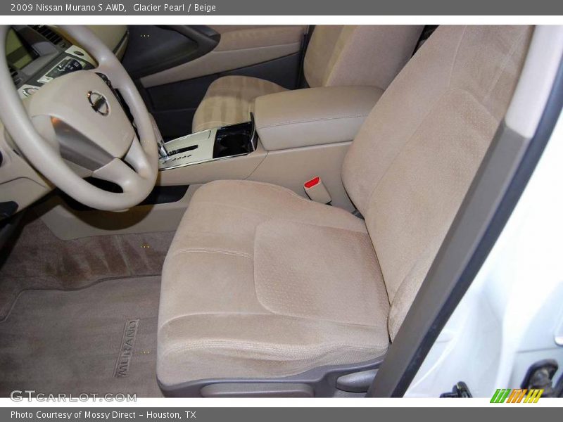 Glacier Pearl / Beige 2009 Nissan Murano S AWD