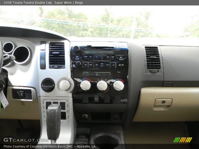 Super White / Beige 2008 Toyota Tundra Double Cab