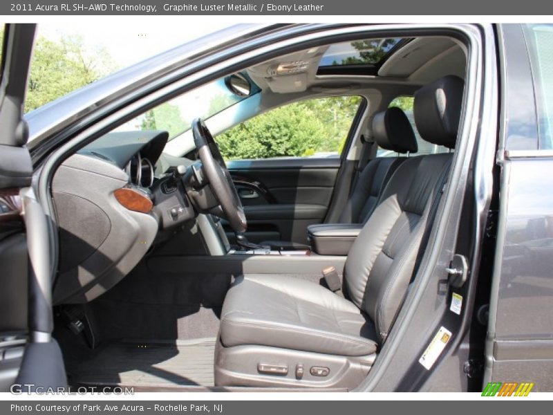 Graphite Luster Metallic / Ebony Leather 2011 Acura RL SH-AWD Technology