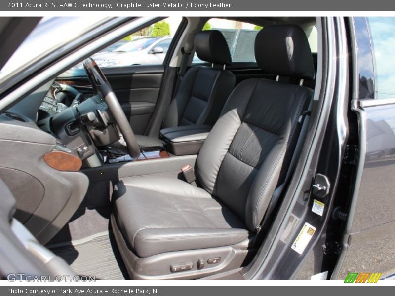 Graphite Luster Metallic / Ebony Leather 2011 Acura RL SH-AWD Technology