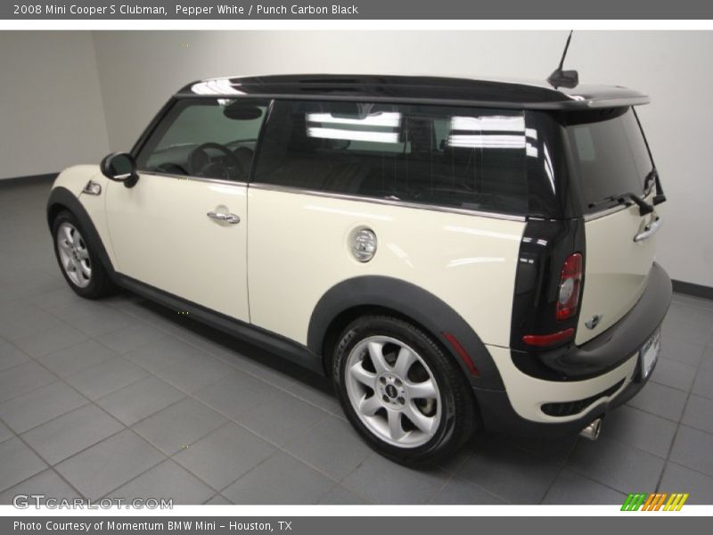 Pepper White / Punch Carbon Black 2008 Mini Cooper S Clubman