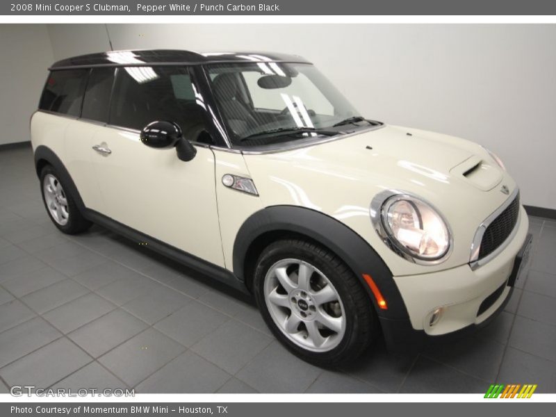 Pepper White / Punch Carbon Black 2008 Mini Cooper S Clubman